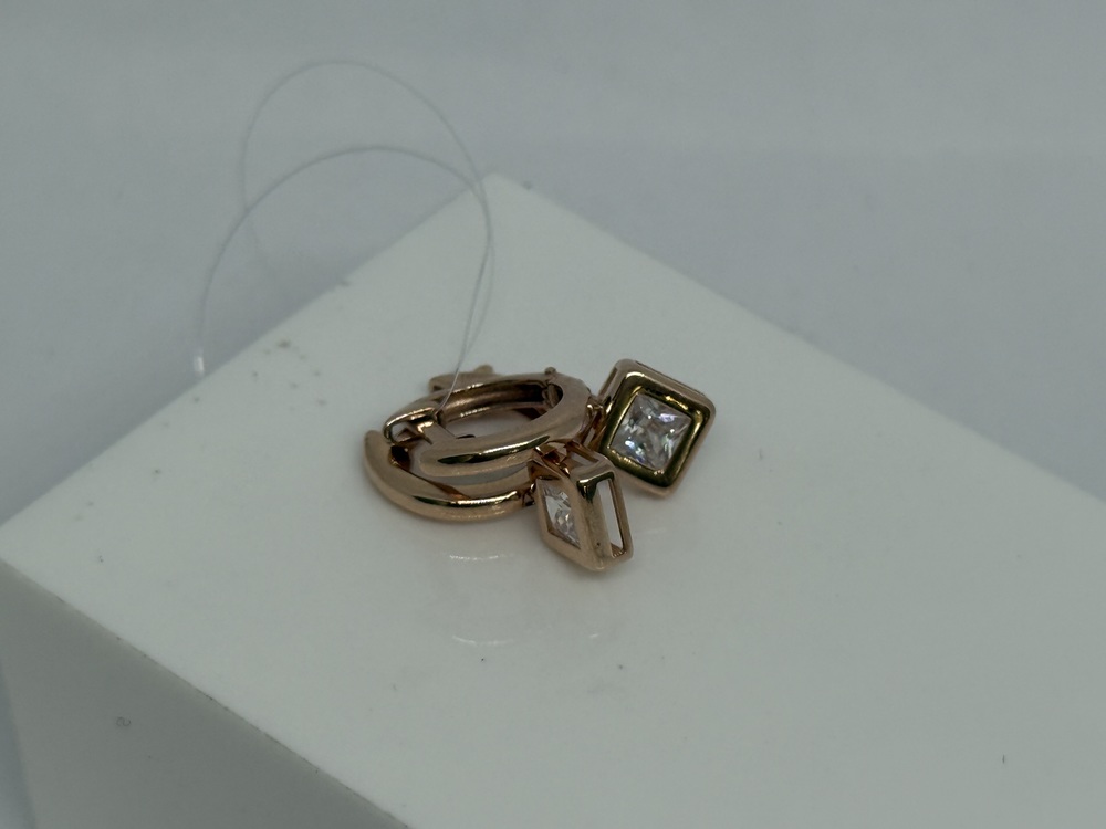 СЕРЬГИ С КАМНЕМ (Au 585)