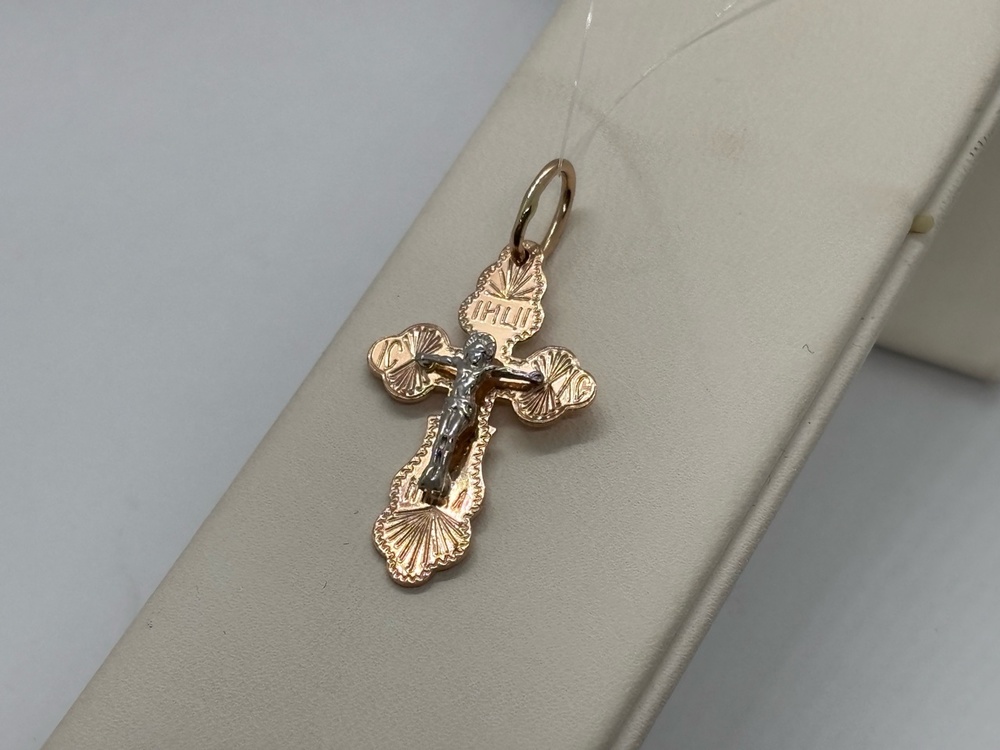 ПОДВЕСКА КРЕСТ без камня (Au 585)