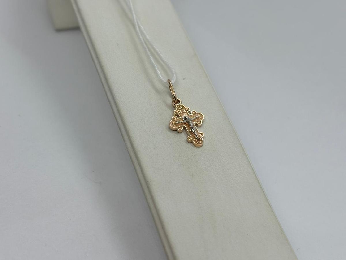 ПОДКБК585 ПОДВЕСКА КРЕСТ БЕЗ КАМНЯ (Au 585)