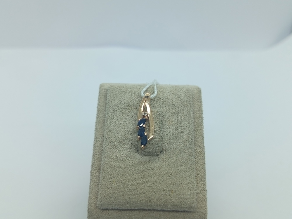 ПОДКМИ585 ПОДВЕСКА С КАМНЯМИ (Au 585)