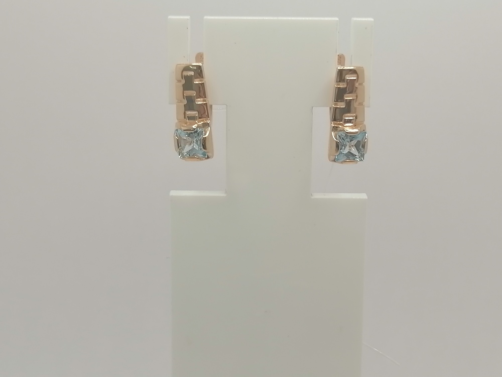 СЕРЬГИ С КАМНЕМ (Au 585)