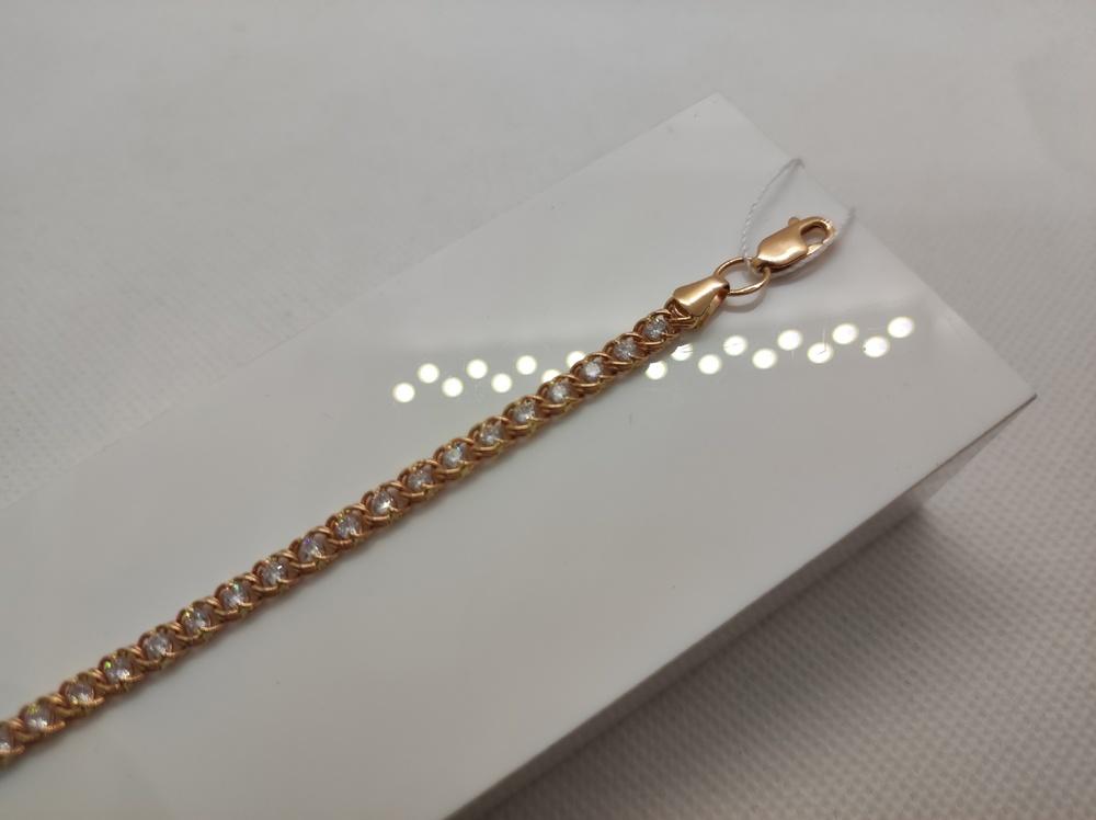 729К БРАСЛЕТ С КАМНЯМИ (Au 585)