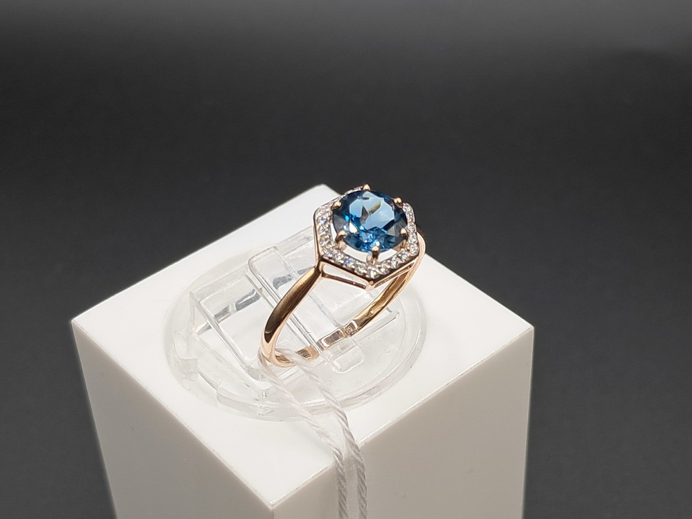 КОЛКМИ585 КОЛЬЦО С КАМНЯМИ (Au 585)