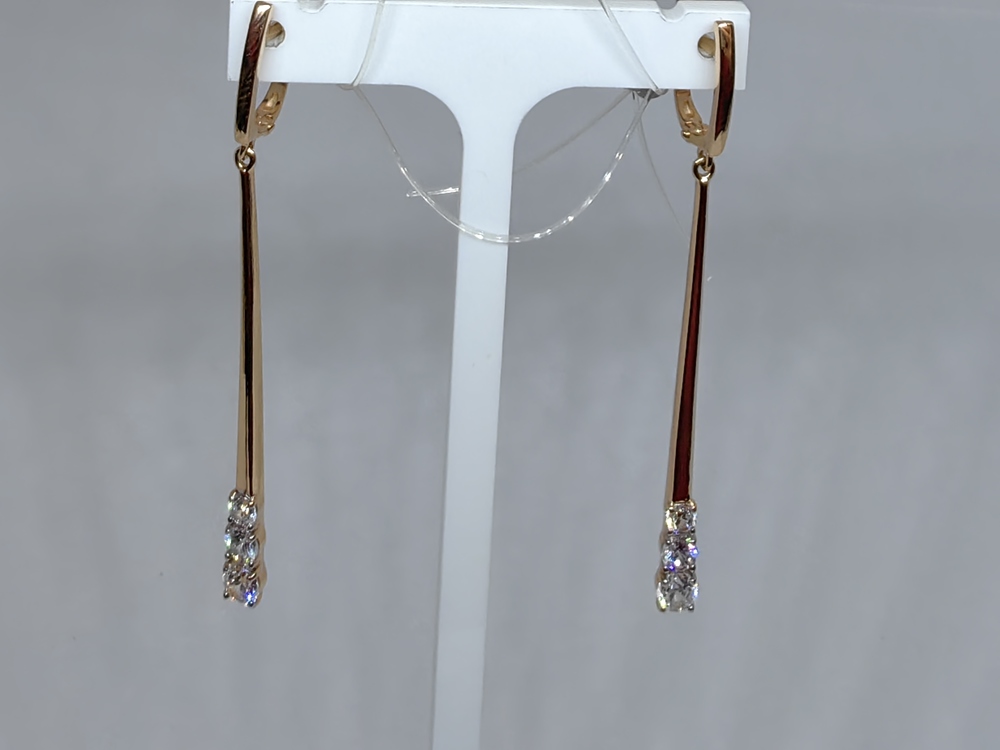 СЕРЬГИ С КАМНЯМИ (Au 585)