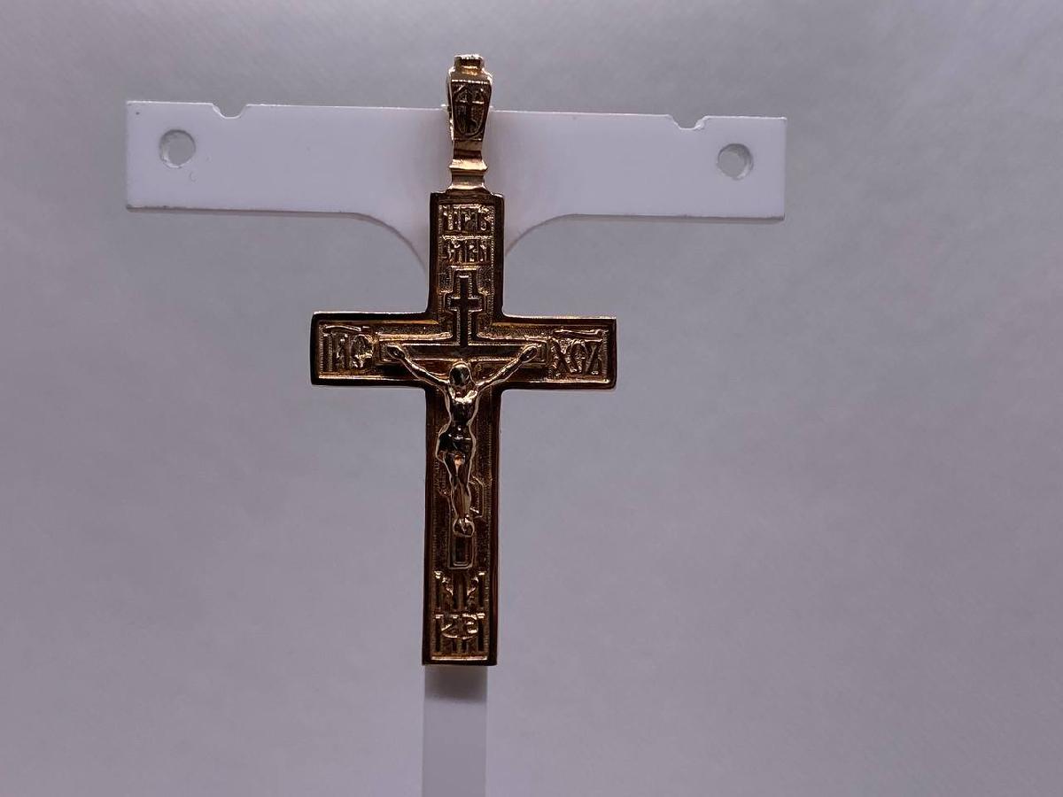 5011 ПОДВЕСКА КРЕСТ без камня (Au 585)