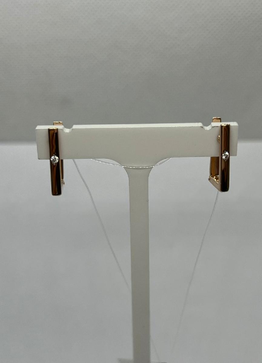 СЕРЬГИ С КАМНЕМ (Au 585)