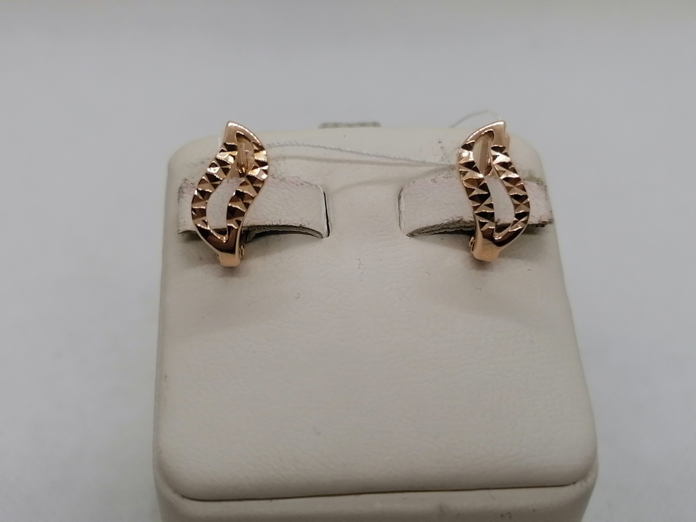 СЕРЬГИ БЕЗ КАМНЯ (Au 585)