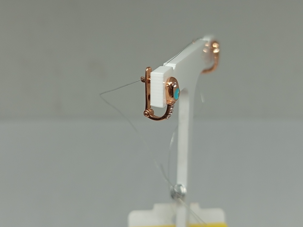 С13910115 СЕРЬГИ С КАМНЯМИ (Au 585)