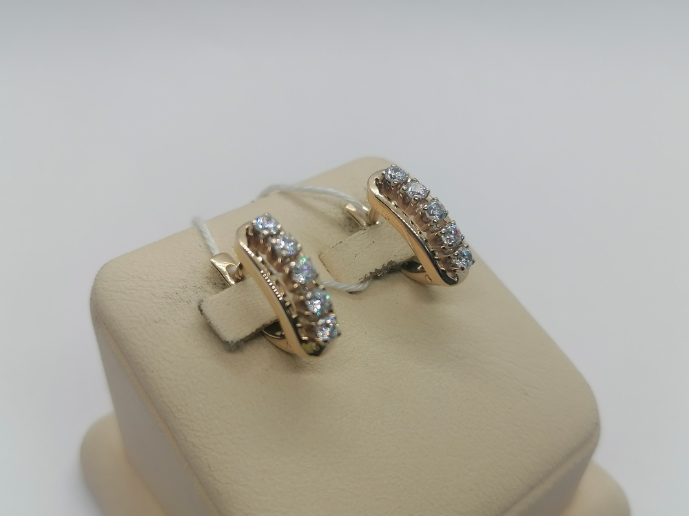 СЕРЬГИ С КАМНЯМИ (Au 585)