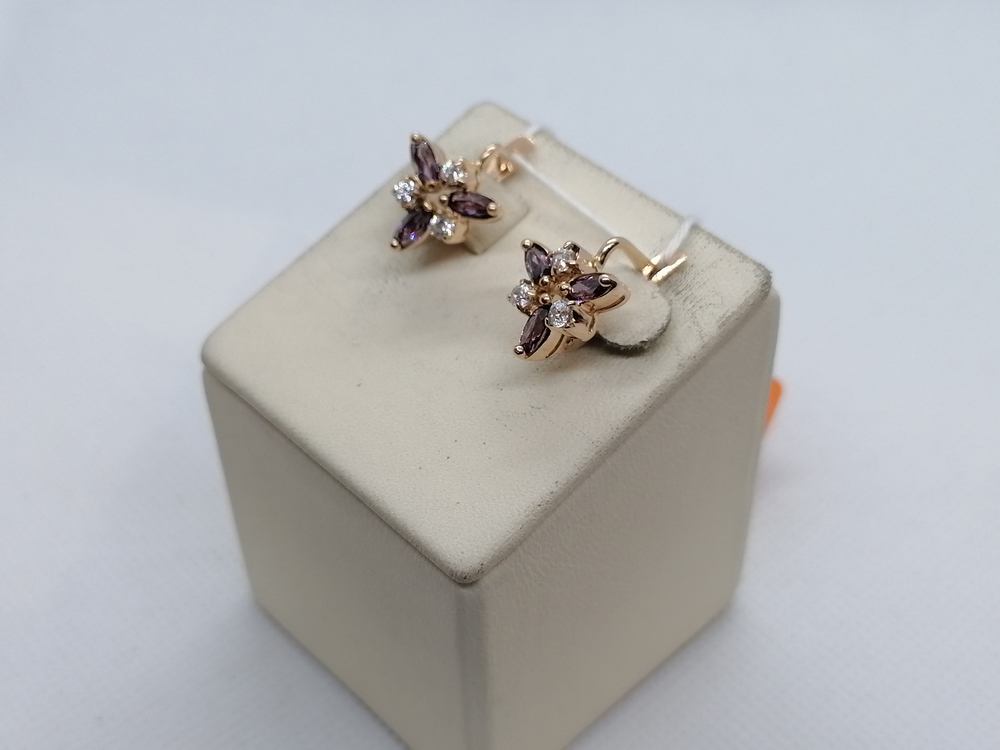 СЕРЬГИ С КАМНЯМИ (Au 585)