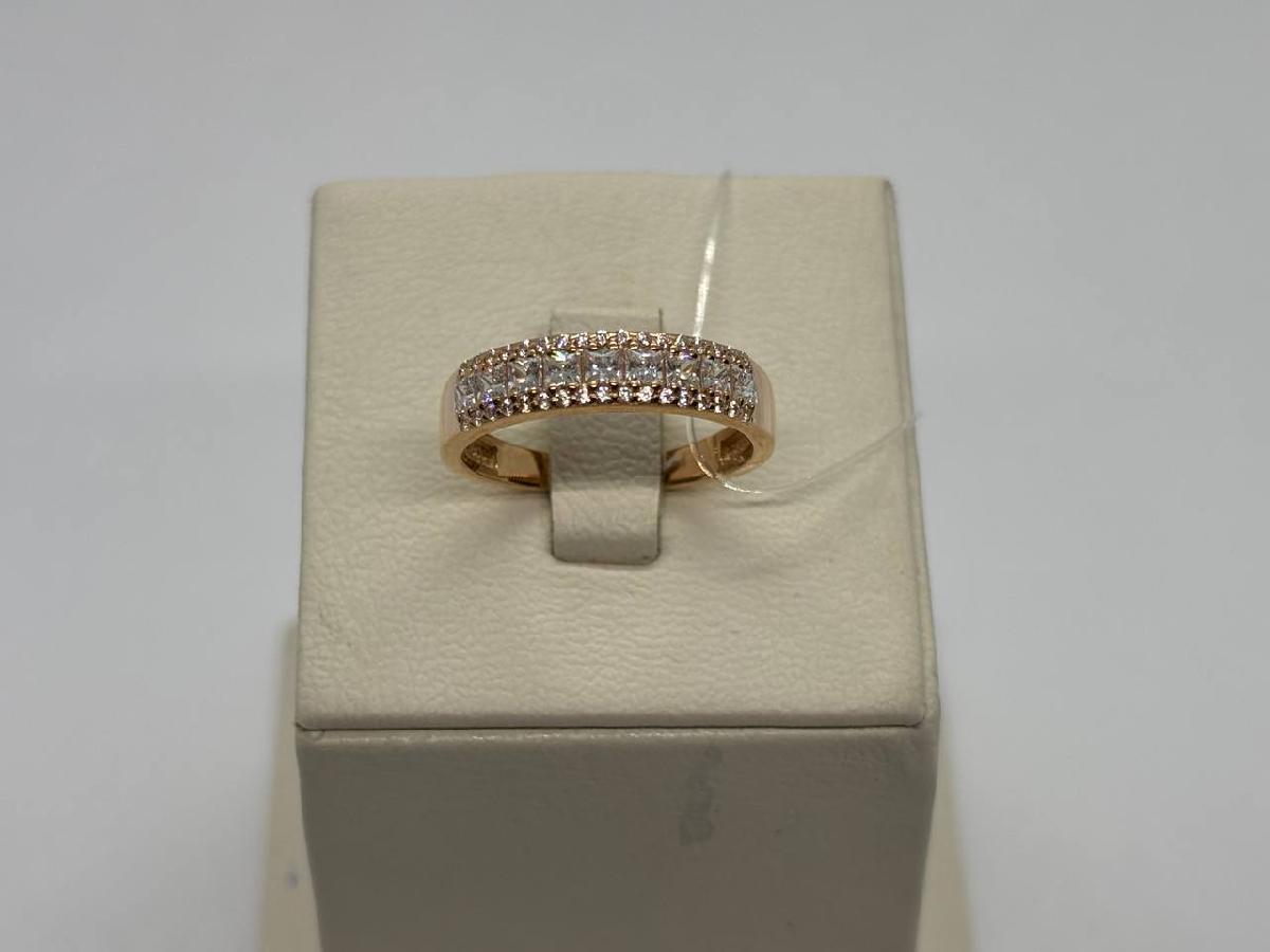 КОЛЬЦО С КАМНЯМИ (Au 585)