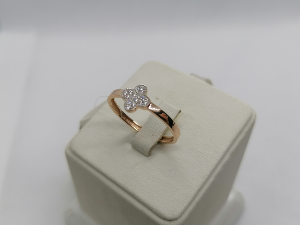 КОЛЬЦО С КАМНЯМИ (Au 585)