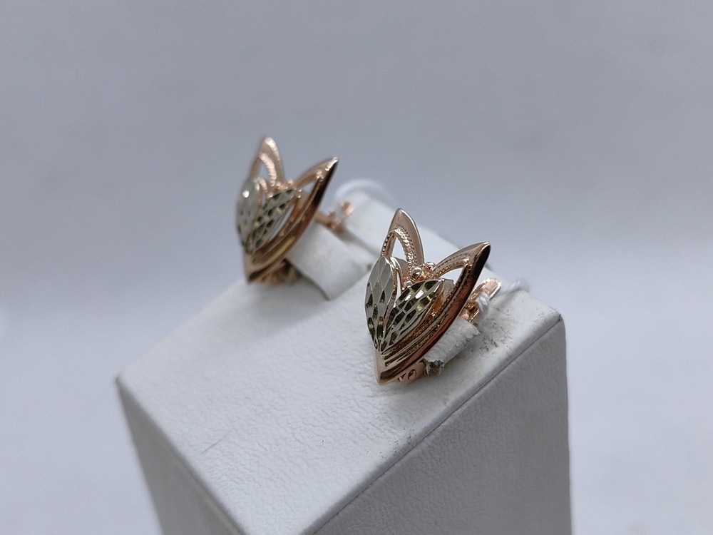 СЕРЬГИ БЕЗ КАМНЯ (Au 585)