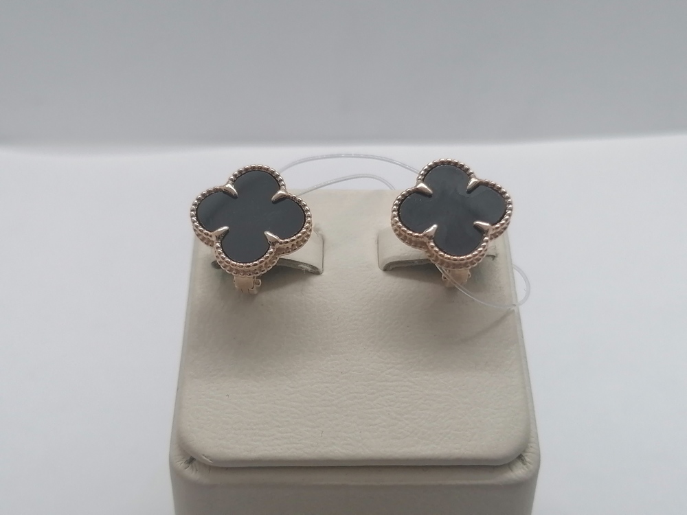 120217 СЕРЬГИ С КАМНЕМ (Au 585)