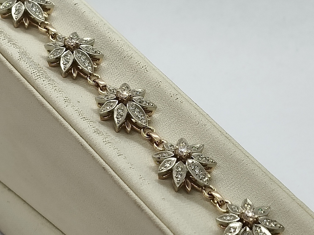 БРАСЛЕТ БРИЛЛИАНТ Au 585