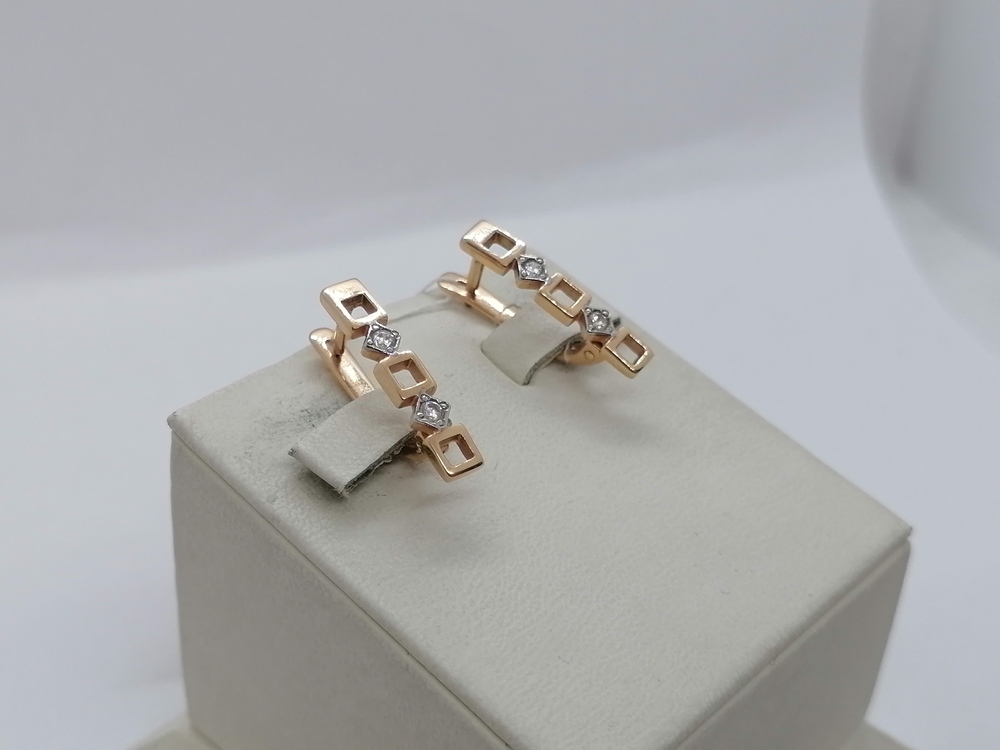 СЕРЬГИ С КАМНЯМИ (Au 585)