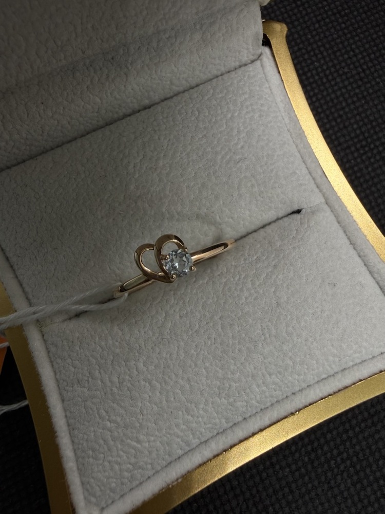 КОЛКМ585 КОЛЬЦО С КАМНЕМ (Au 585)