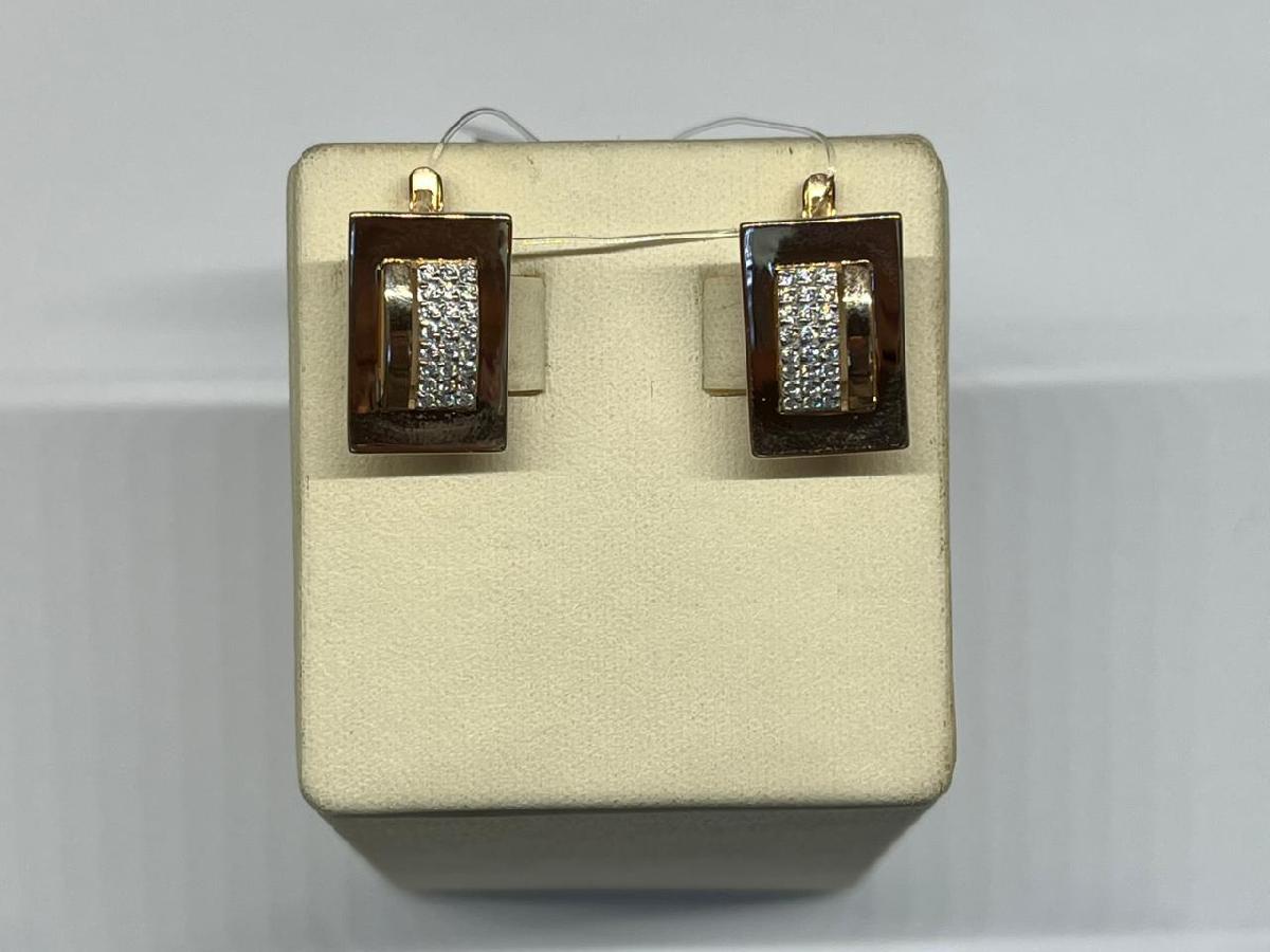 СЕРЬГИ С КАМНЯМИ (Au 585)