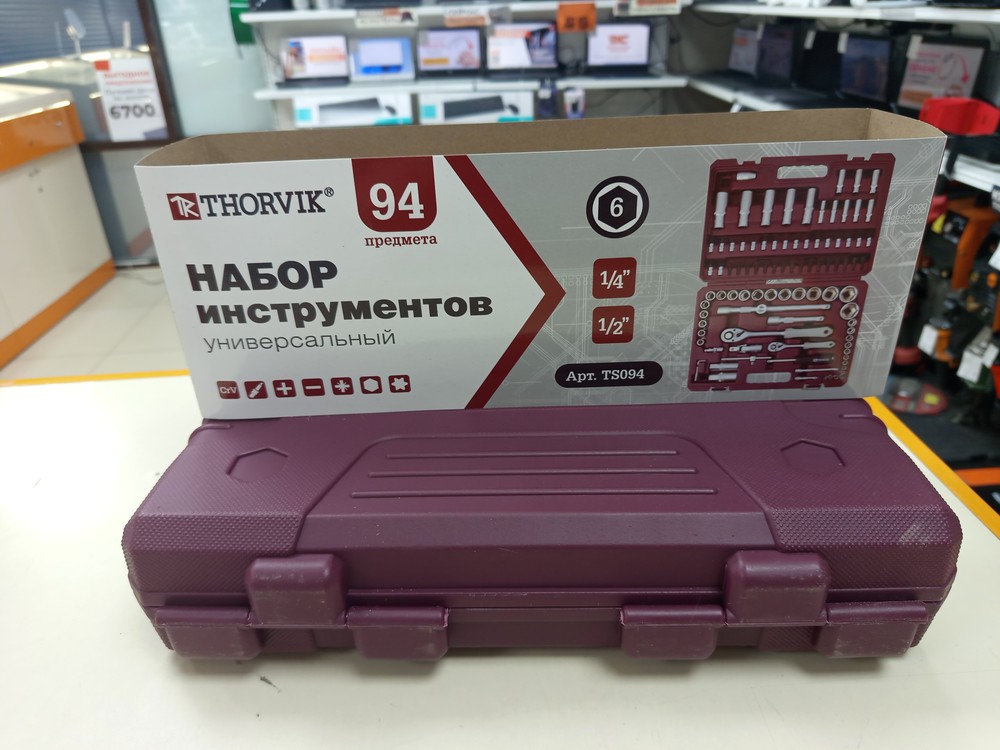 Набор инструментов Thorvik TS094 универсальный 1/4 1/2DR