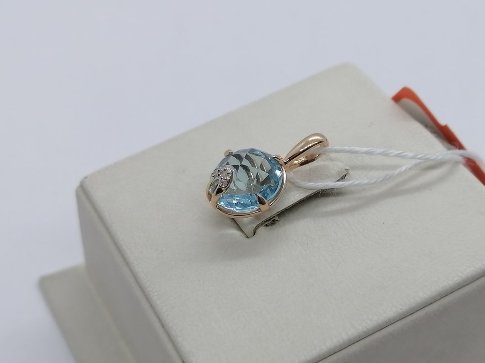 ПОДКМИ585 ПОДВЕСКА С КАМНЯМИ (Au 585)