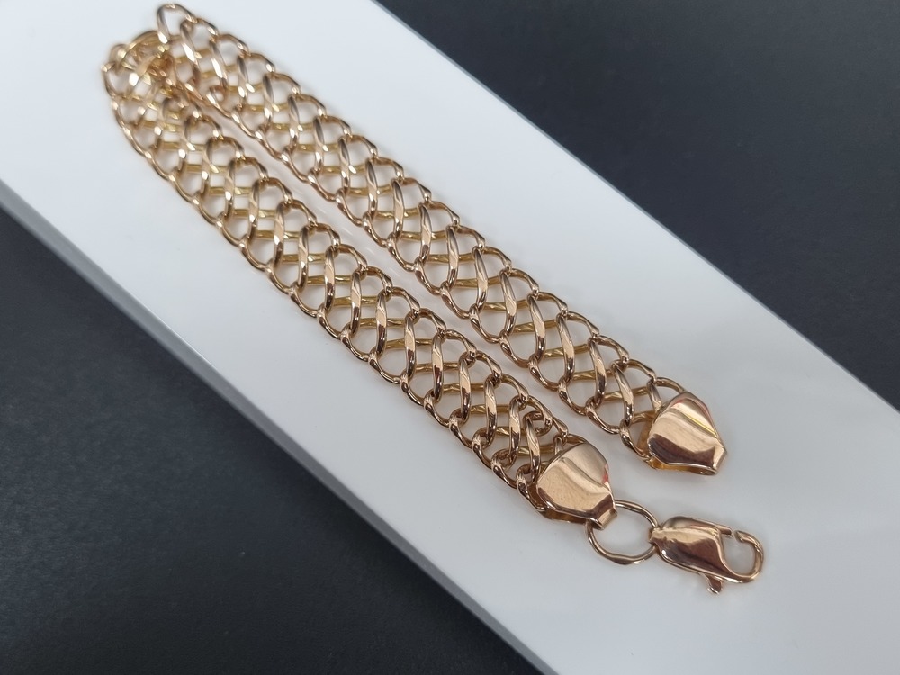 БЛ8585 БРАСЛЕТ ПОЛНОВЕСНЫЙ Восьмерка (Au 585)