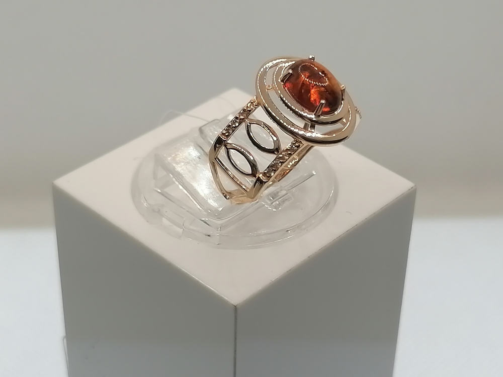 КОЛЬЦО ЯНТАРЬ (Au 585)