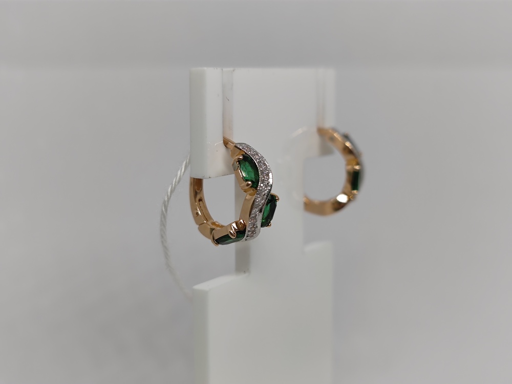 СЕРЬГИ С КАМНЯМИ (Au 585)