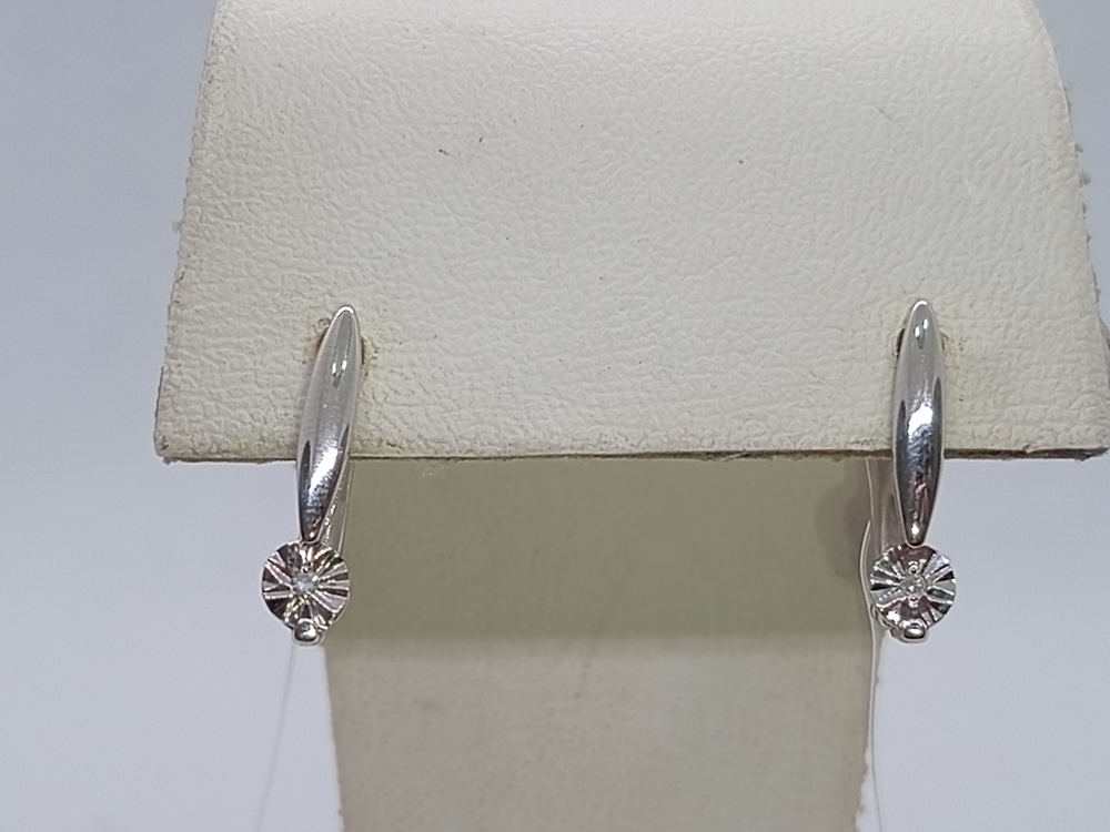 СЕРЬГИ БРИЛЛИАНТ (Ag 925)