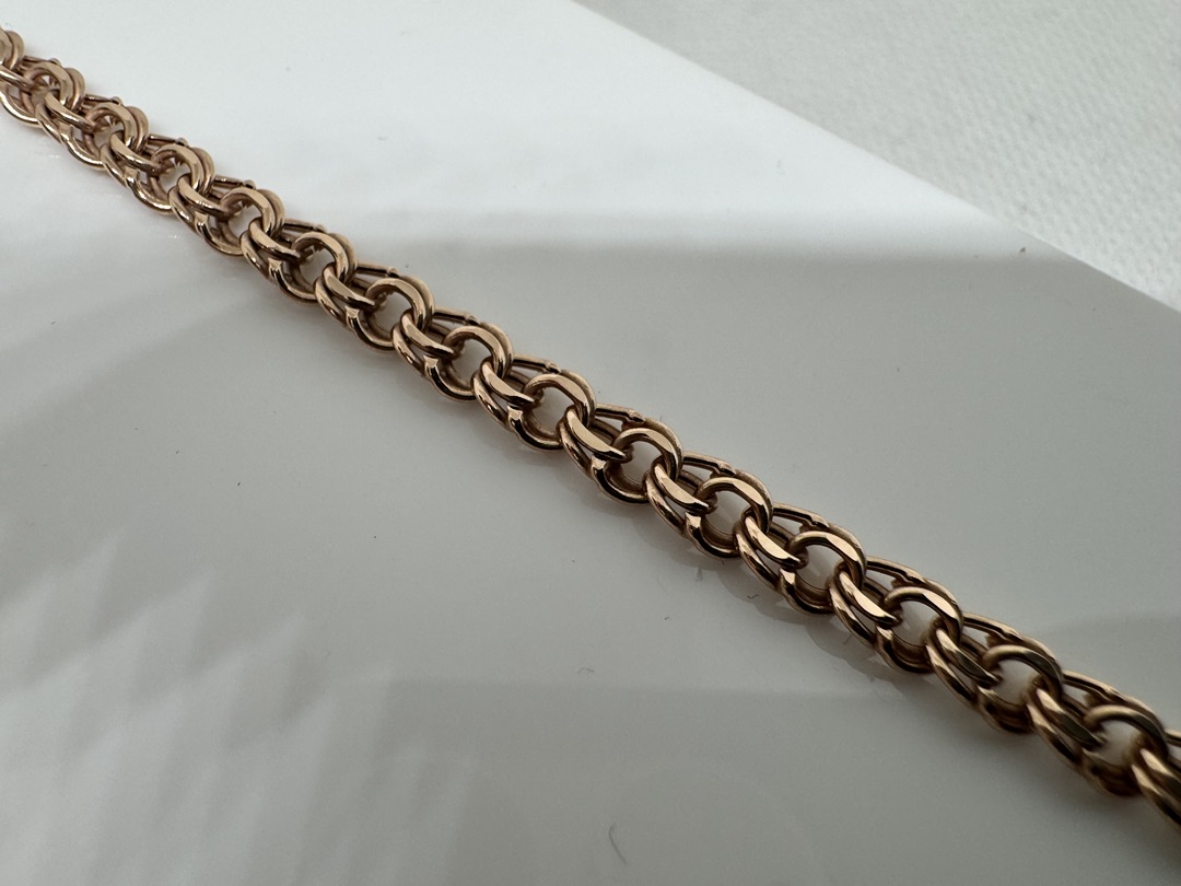 БРАСЛЕТ ПУСТОТЕЛЫЙ Бисмарк (Au 585)