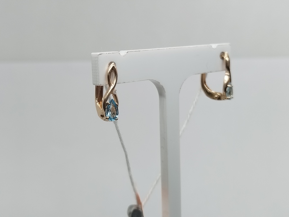 СЕРЬГИ С КАМНЯМИ (Au 585)