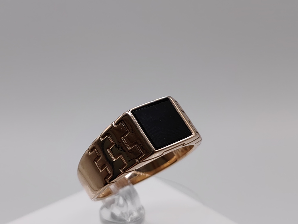 08-540163 КОЛЬЦО ПЕЧАТКА с камнем (Au 585)