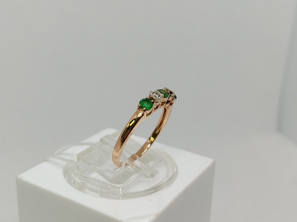 КОЛКМИ585 КОЛЬЦО С КАМНЯМИ (Au 585)