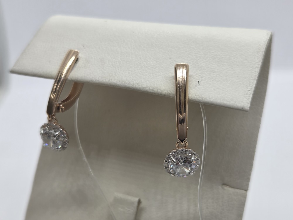 СЕРЬГИ С КАМНЯМИ (Au 585)