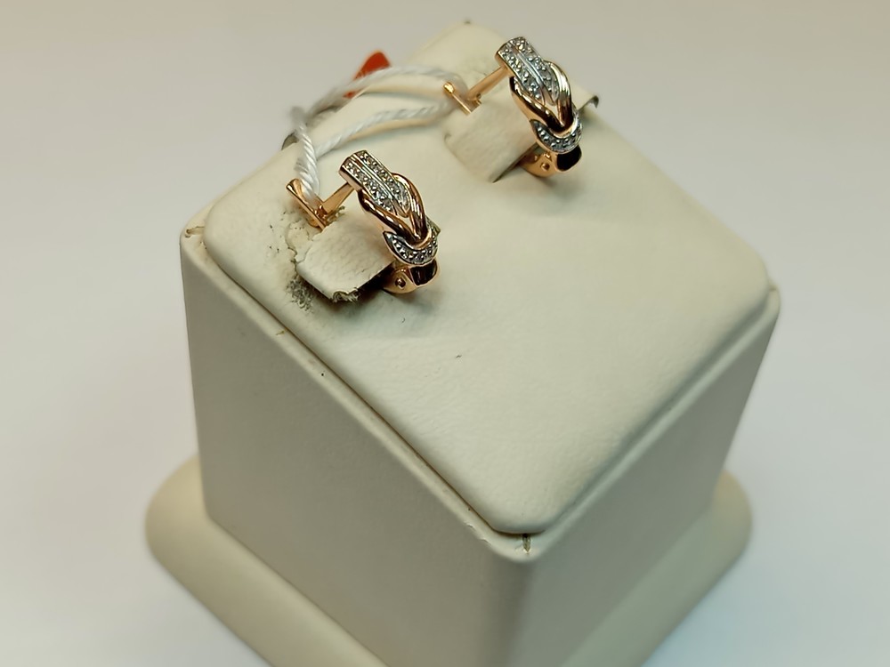 СКМИ585 СЕРЬГИ С КАМНЯМИ (Au 585)