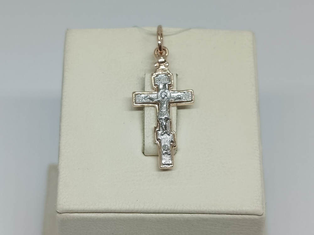 ПОДВЕСКА КРЕСТ без камня (Au 585)