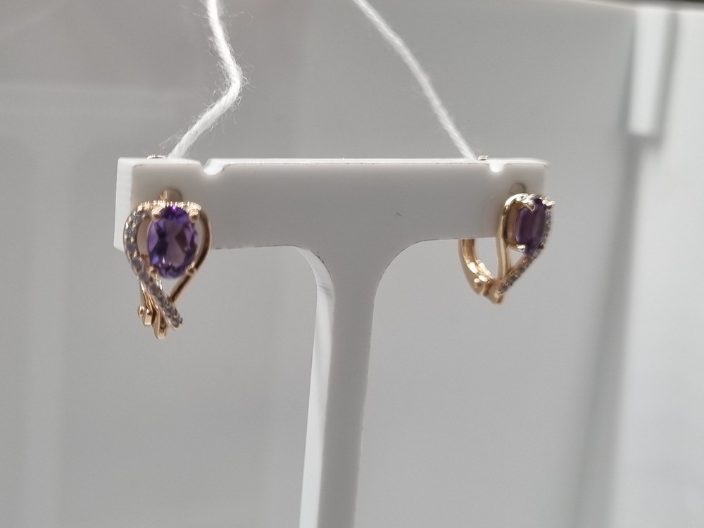 СЕРЬГИ С КАМНЯМИ (Au 585)