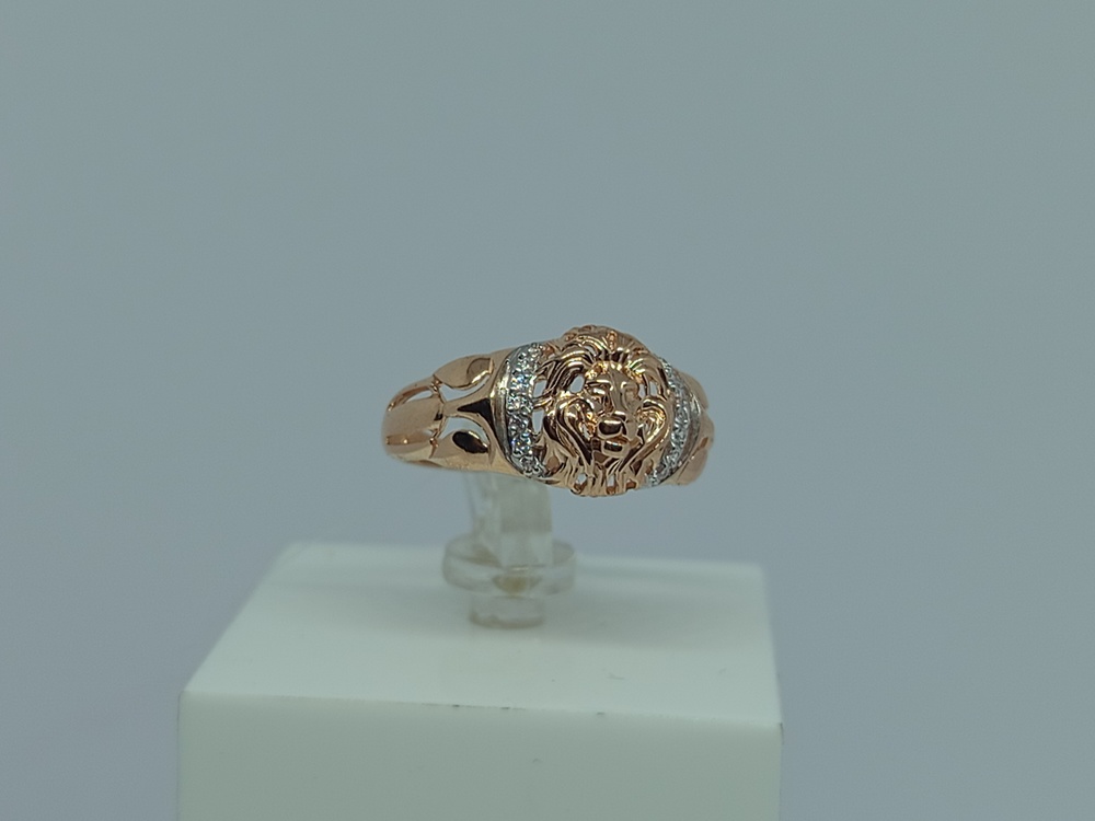 КОЛЬЦО С КАМНЯМИ (Au 585)