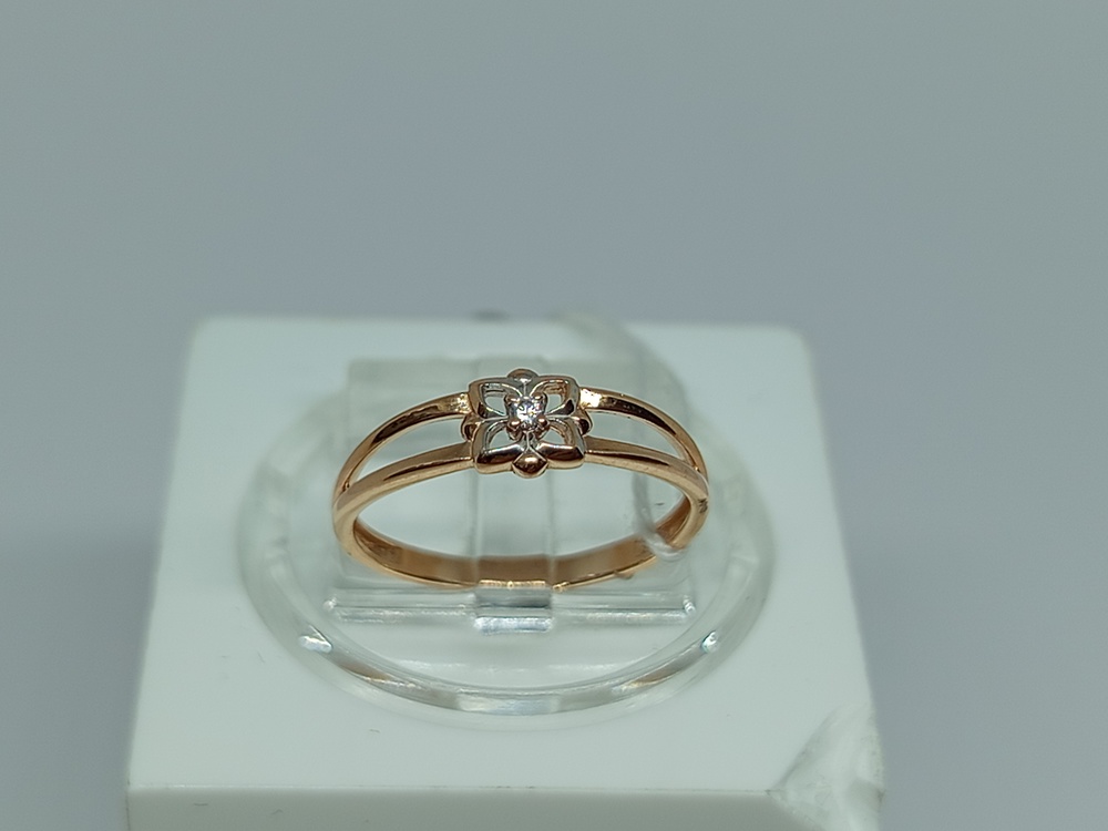 КОЛКМ585 КОЛЬЦО С КАМНЕМ (Au 585)