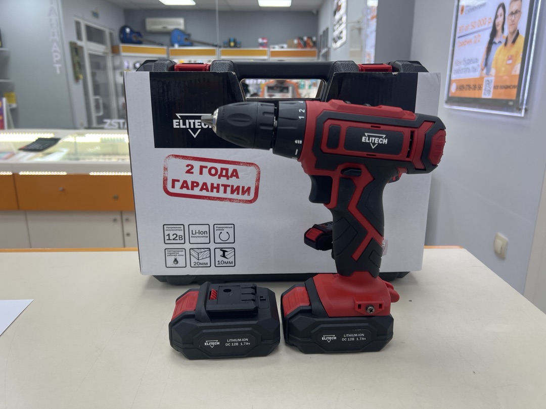 Шуруповерт Elitech ДА 122СЛ