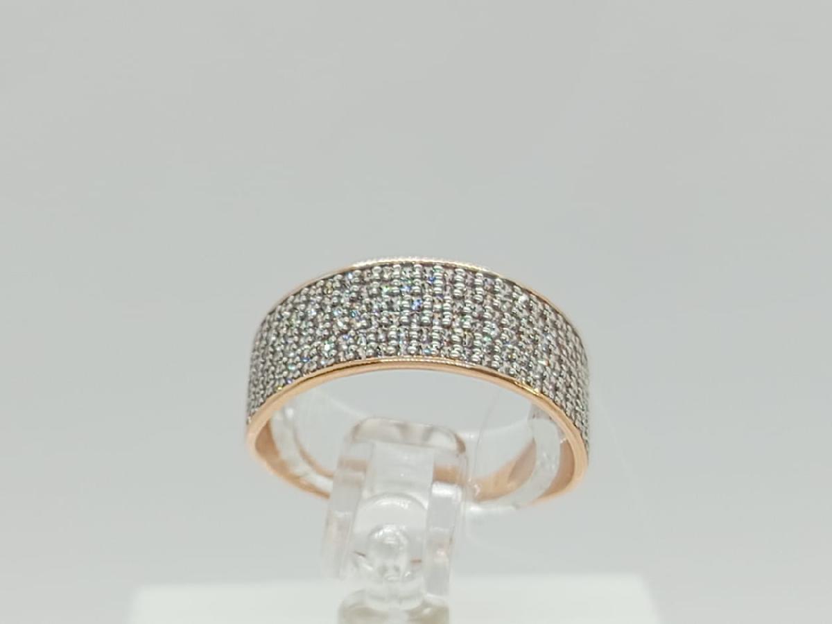 КОЛЬЦО С КАМНЯМИ (Au 585)