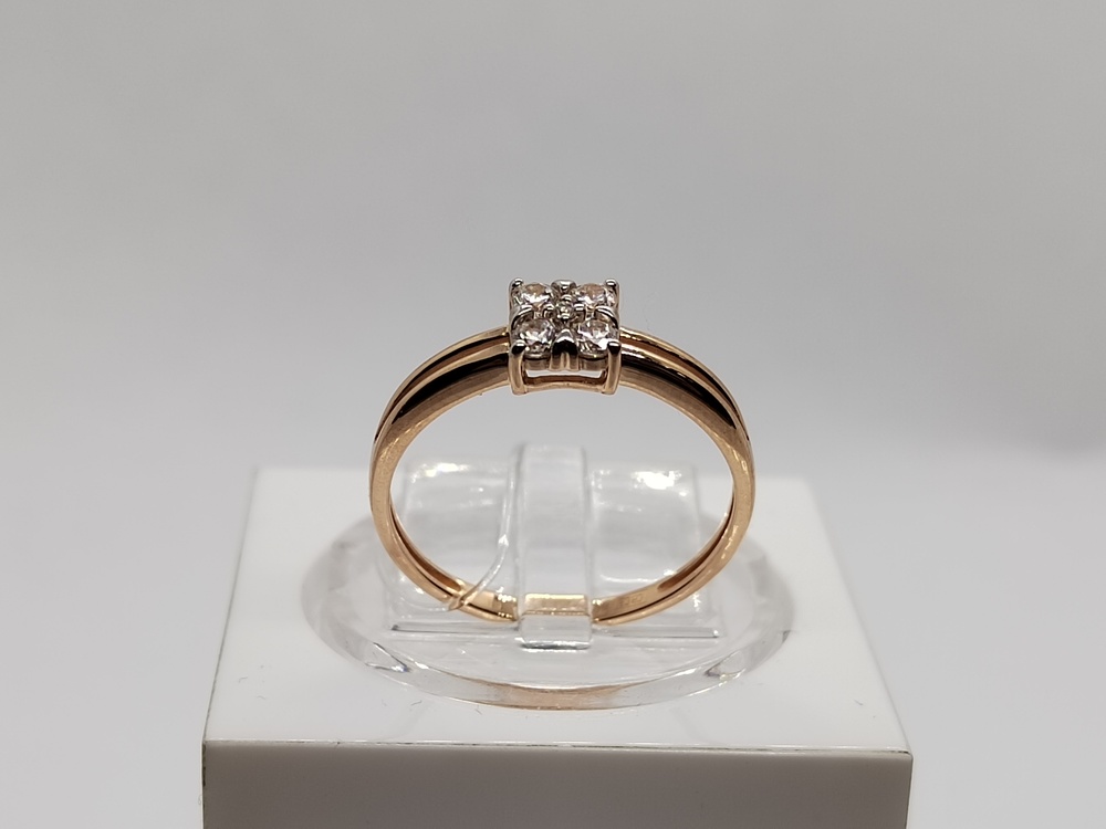 КОЛЬЦО С КАМНЯМИ (Au 585)