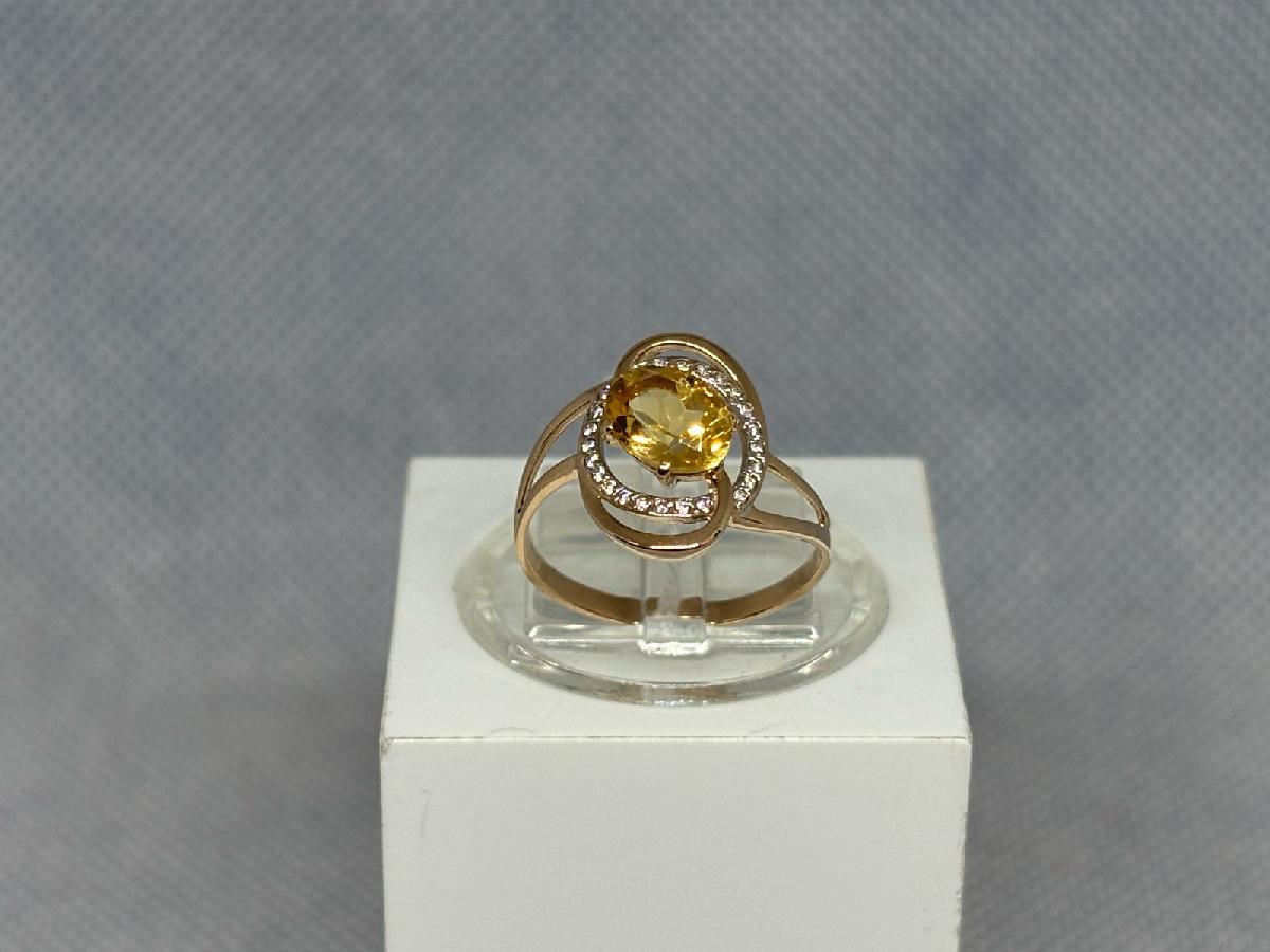 КОЛКМИ585 КОЛЬЦО С КАМНЯМИ (Au 585)