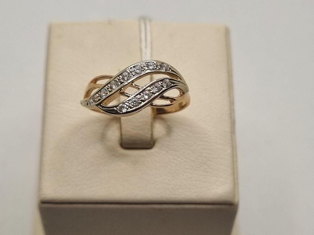 КОЛЬЦО С КАМНЯМИ (Au 585)