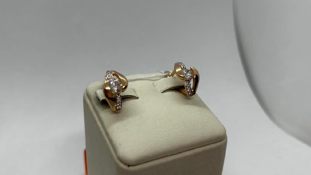 СЕРЬГИ С КАМНЯМИ (Au 585)