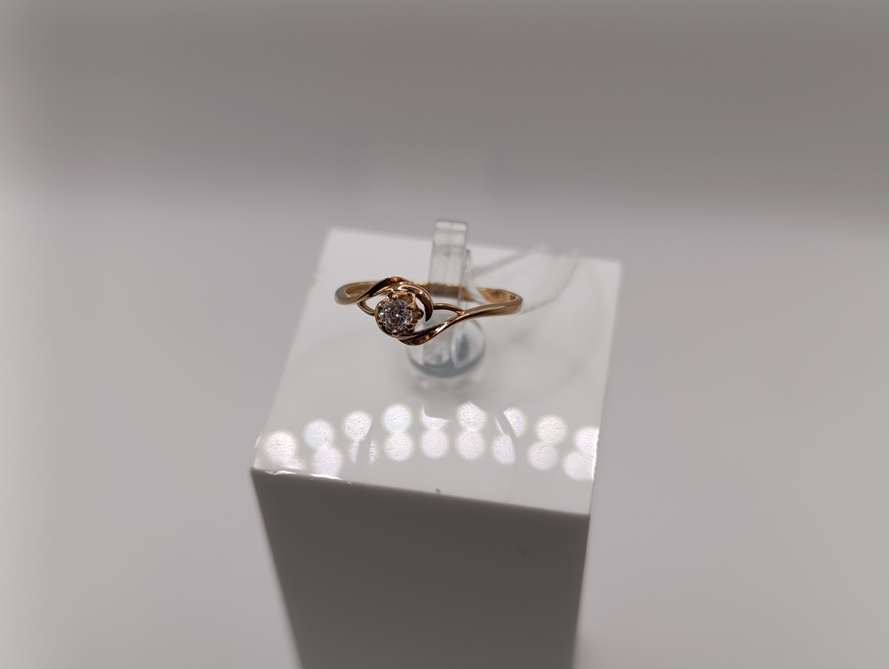 КОЛКМ585 КОЛЬЦО С КАМНЕМ (Au 585)