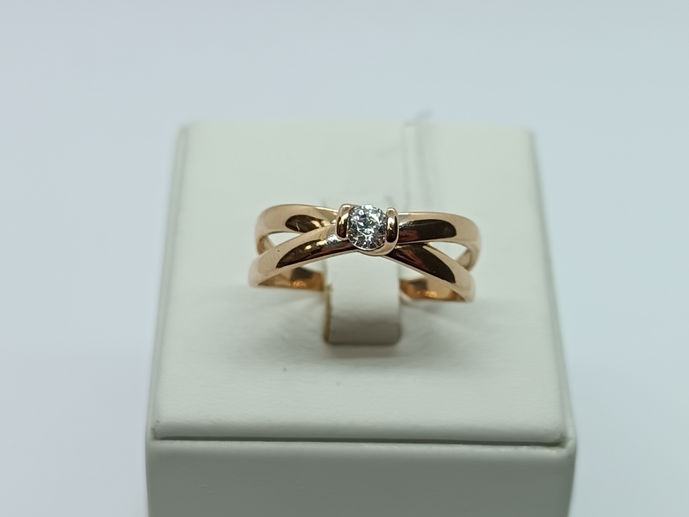 КОЛКМ585 КОЛЬЦО С КАМНЕМ (Au 585)