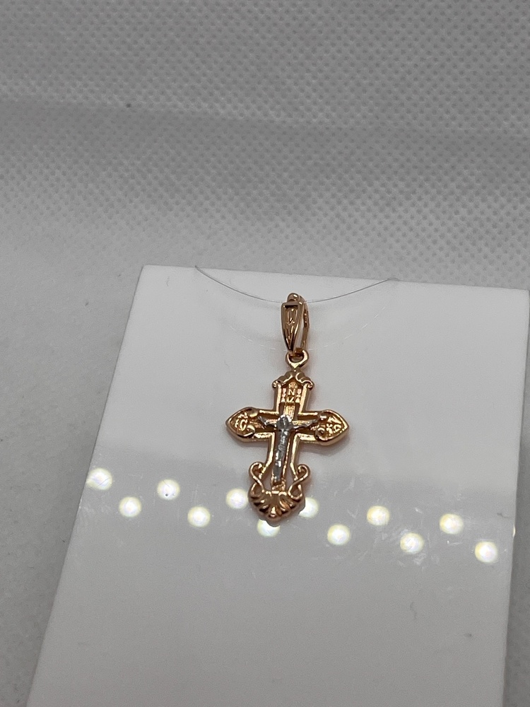 ПОДВЕСКА КРЕСТ без камня (Au 585)