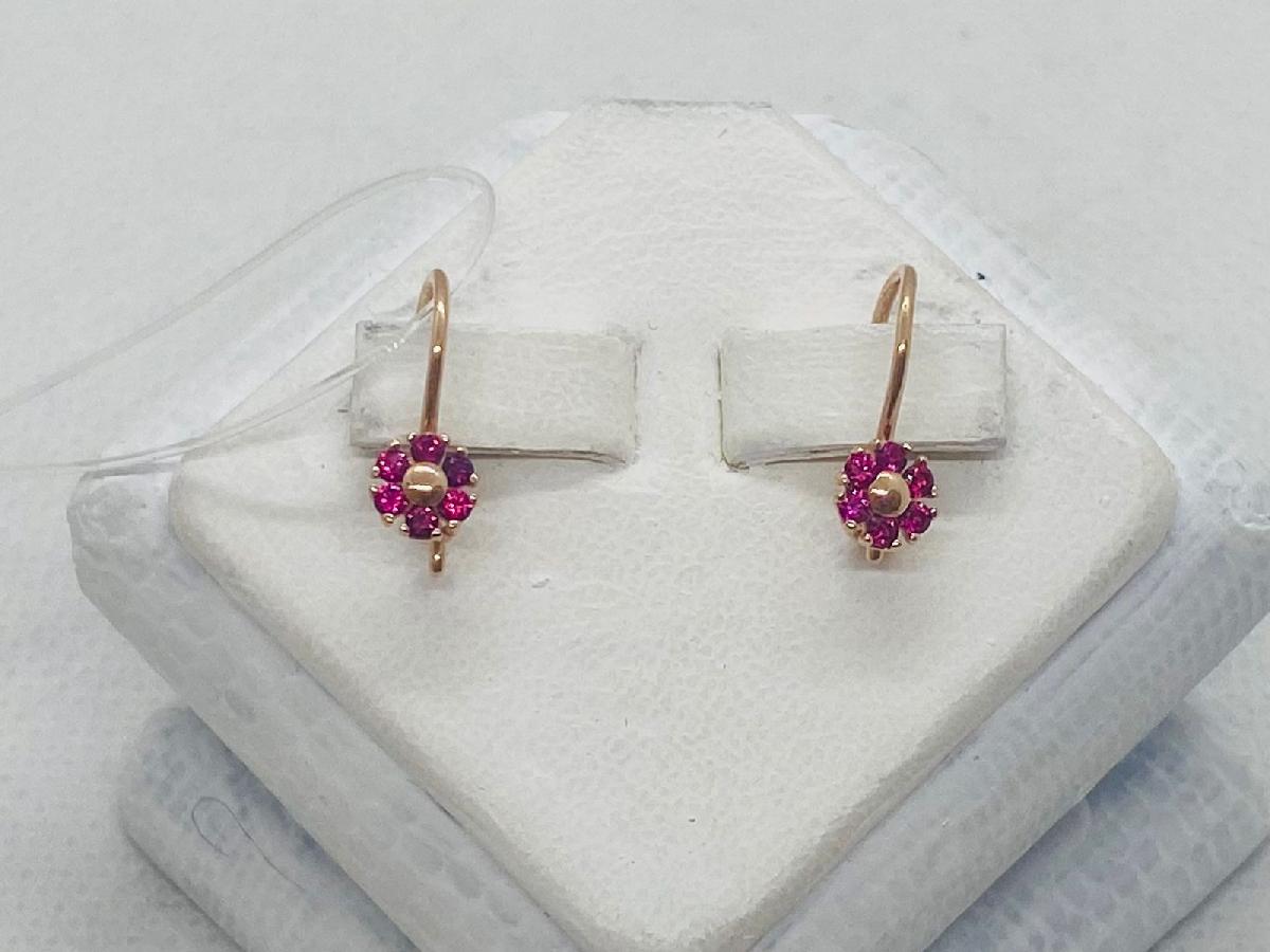 СЕРЬГИ С КАМНЯМИ (Au 585)