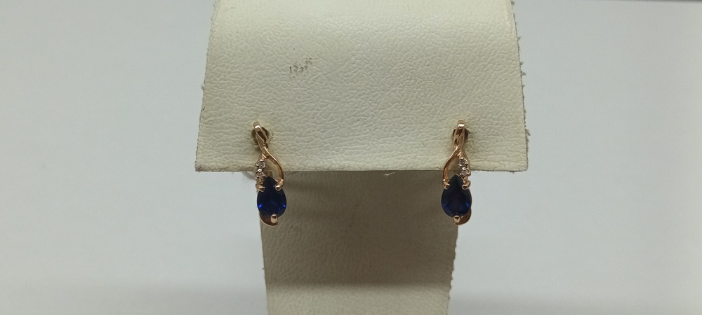 СЕРЬГИ С КАМНЯМИ (Au 585)