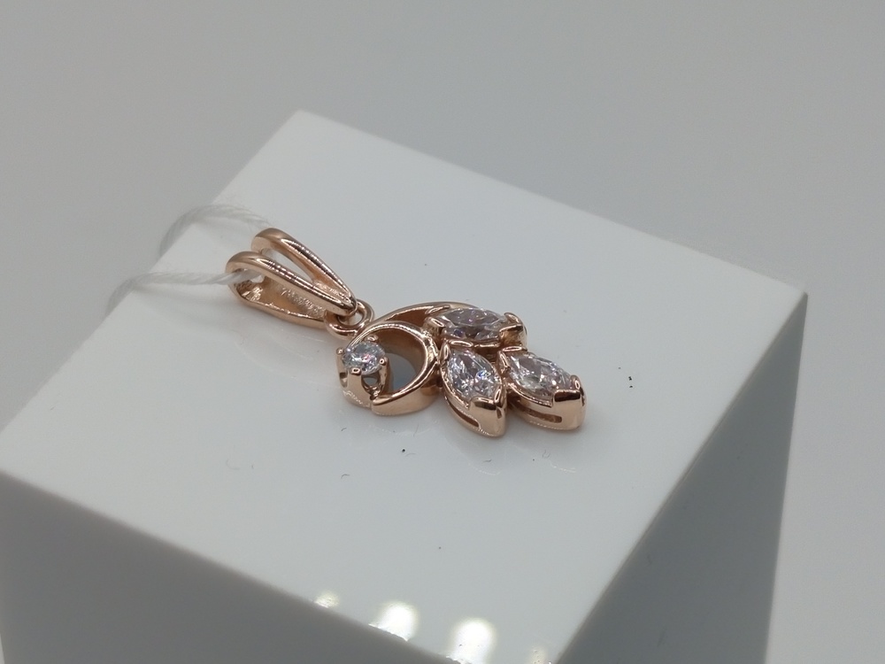 ПОДКМИ585 ПОДВЕСКА С КАМНЯМИ (Au 585)